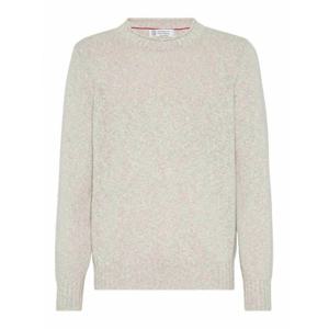 [BRUNELLO CUCINELLI] 라프리마 남성 크루 넥 스웨터 M26504700C4145 라이트 Grey /8