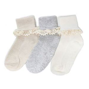 여아 레이스 양말 2족 미끄럼방지 유아 아동 어린이