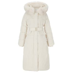 [에이비에프지]벨티드 레터링 포인트 럭셔리 롱 구스 다운점퍼 APY4HD03K