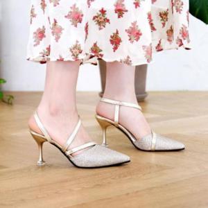 반짝이는 SJ-403 힐 우아하게 스트랩 글리터