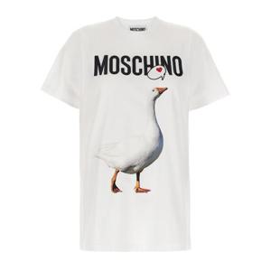 모스키노 반팔 티셔츠 A071505411001 White