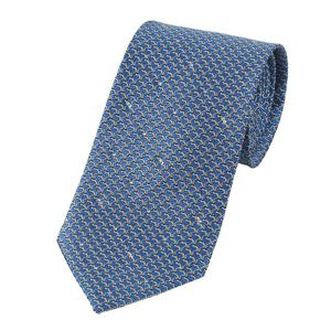 [에스티듀퐁(셔츠)]블루 기하학 큐빅 넥타이 TE5SM61KA008TBU