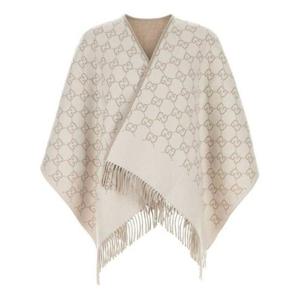 구찌 GG 울 자카드 케이프 8178313G2009165 WHITE DOM