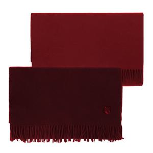 메종키츠네 NM06201WA0018 P677 볼드 폭스 헤드 더블 페이스 프린지 머플러