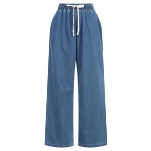 샵앤) 봄신상 여성 허리밴딩 포켓 데님 와이드 통 청바지 PIC-WPT-20311-진청