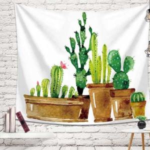 그린 선인장 패브릭 가림막 포스터 (대)150X130