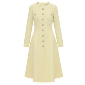 [미니멈]트위드 버튼 플레어 원피스 MZAGWO1980