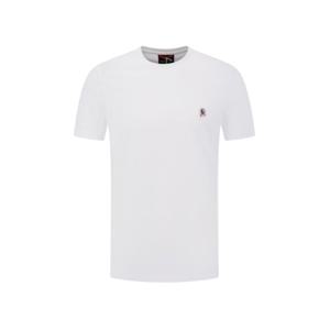 파라점퍼스 로고 패치 반팔 티셔츠 화이트 남성 PMTSEY29 501