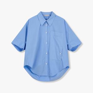 [보브] 라운드 헴 루즈핏 블라우스 7155260002