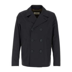 에르노 네이비 코튼 트렌치 코트 PE000045U13238 9200