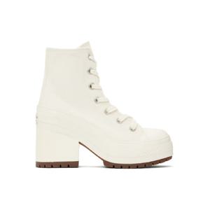 25 FW 컨버스 여성 화이트 척 70 드 럭스 하이탑 힐 스니커즈 251799F122004