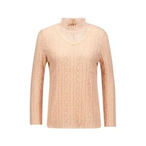 [벨리시앙]쉬폰 반하이넥 레이스 블라우스 BL4132