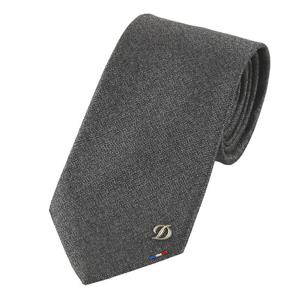 [에스티듀퐁(셔츠)]그레이 삼색 포인트 솔리드 넥타이 TE5SM61KA013TGY