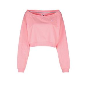 타미힐피거 진스 여성 피치 크롭 스웨트셔츠 DW0DW17956 TIC