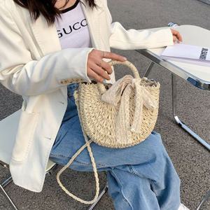 왕골 토드백 숄더백 (리본포함) DO3939