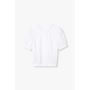 [지컷]레이스 디테일 버튼업 블라우스 (7255260105)