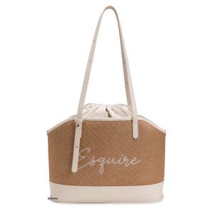 [에스콰이아]25 신상 뉴 경량 내추럴 썸머 데일리 라피아백 숄더 쇼퍼백 ECESHB701IV