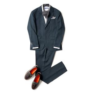 [맨잇슈트]파격할인)25S/S 신상품 네이비 투톤 스타체크패턴 셋업정장세트_LMKA10 DR4435