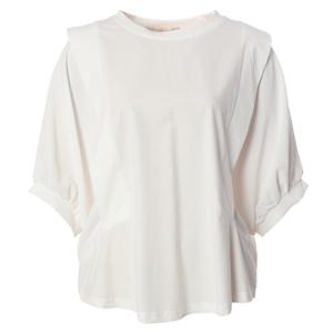 페이지플린  (F5ATS507) 라운드넥 프릴 소매 배색 반팔 티셔츠