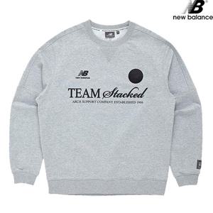 뉴발란스 NBNCD22363-MG TEAM STACKED 맨투맨 남녀공용 긴팔티
