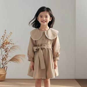 [엠케이] 프렌치 레이스 빅카라 여아동 트렌치자켓 205620