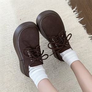 여성 2컬러 클래식 빈티지 플랫폼 통굽 로퍼 LK-Y77