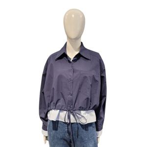 [페이지플린]이중 레이어드 크롭 셔츠남방(F5ABL006A)