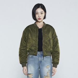 [버커루]여성 나일론 패딩 크롭기장 MA-1 점퍼 B231JP510P