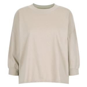 샵앤) 국산 여성 왕밴드 라운드넥 루즈핏 7부소매 얇은 무지 티셔츠 DAI-WSH-20385-베이지