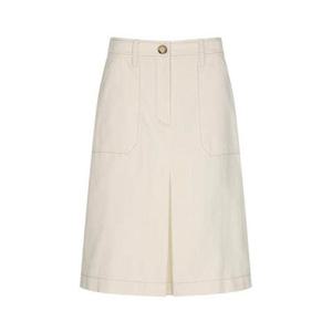 [올리브데올리브] OJ5MS354 배색 스티치 세미 A라인 스커트