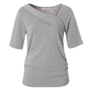 페이지플린  (F5ATS006) 사선넥 무지 반팔 티셔츠