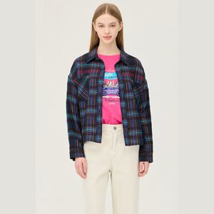 [베네통] 비올라 체크 블라우스 BABL02511