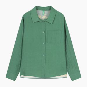 [베네통] 백 프린팅 블라우스 BABL08511