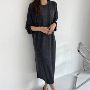 [보리맘]루즈핏  심플 수유복 긴팔 수유 원피스 임부복 ID470