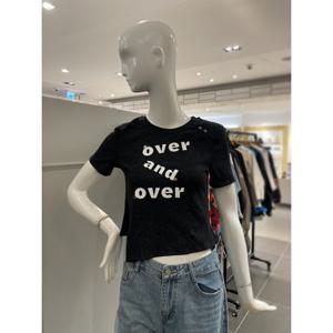 르니앤맥코이 슬림핏 레터링 크롭 티셔츠 (MM05TS551FJY)