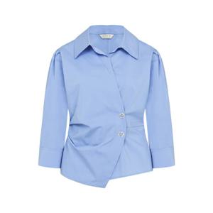 [린]렐로디 사이드버튼 블라우스(LCBLPE0300/블루,라벤더,화이트