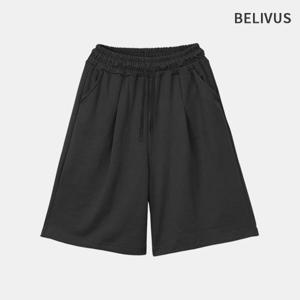 [빌리버스]빌리버스 남자 와이드 팬츠 밴딩 반바지 BJJ046