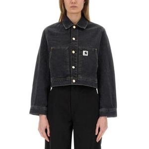 칼하트 WIP 데님 자켓 I0348748906 BLACK DOM