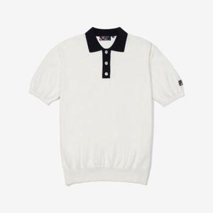 [휠라] 테니스 라이프 니트 카라 티셔츠 FS2TSF2341M_OWH