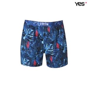 [예스]블루 트로피컬 남성 트렁크 YSMTA551