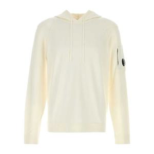 CP컴퍼니 화이트 코튼 후드티셔츠 18CMKN074A004037A 103