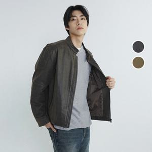 [버커루]남성 크랙 스웨이드 하이넥 자켓 B233LI300P