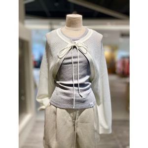 [올리브데올리브] OK5MD478 스트링장식 볼레로가디건