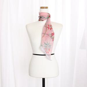 샵앤) 봄신상 국산 여성 꽃체인 미니사선 데일리 스카프 DRN-WSC-0838-핑크