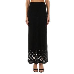 파코라반 미디 스커트 25PJJU036CU0014 P001 BLACK