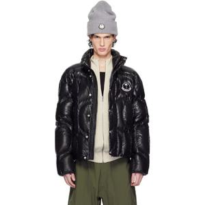 몽클레어 패딩 Moncler x Palm Angels 블랙 하우나니 다운 재킷 242171M178010