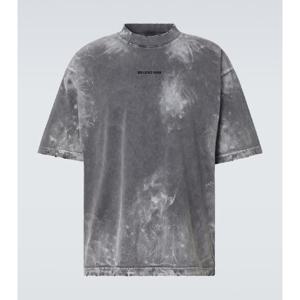 발렌시아가 디스트레스드 코튼 블렌드 저지 티셔츠 P01010122