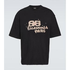 발렌시아가 크루넥 저지 티셔츠 P00870086