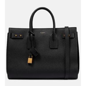 생로랑 Sac De Jour 미디엄 레더 토트 백 P00777427