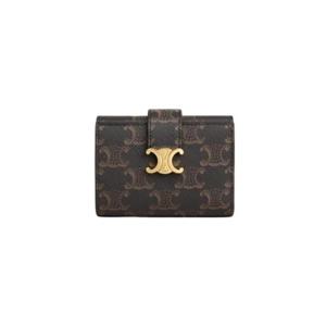 셀린느 트리옹프 캔버스 셀린느 빅투아르 파인 월렛 탄 10M962CQH-04LU